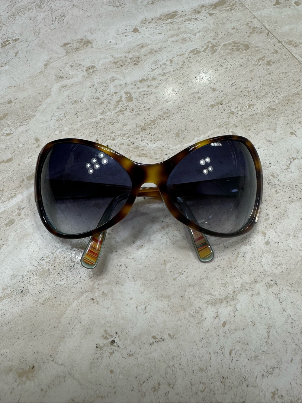 PAUL SMITH Oversized Tortoiseshell Sunglasses - Brown Gradient Lenses